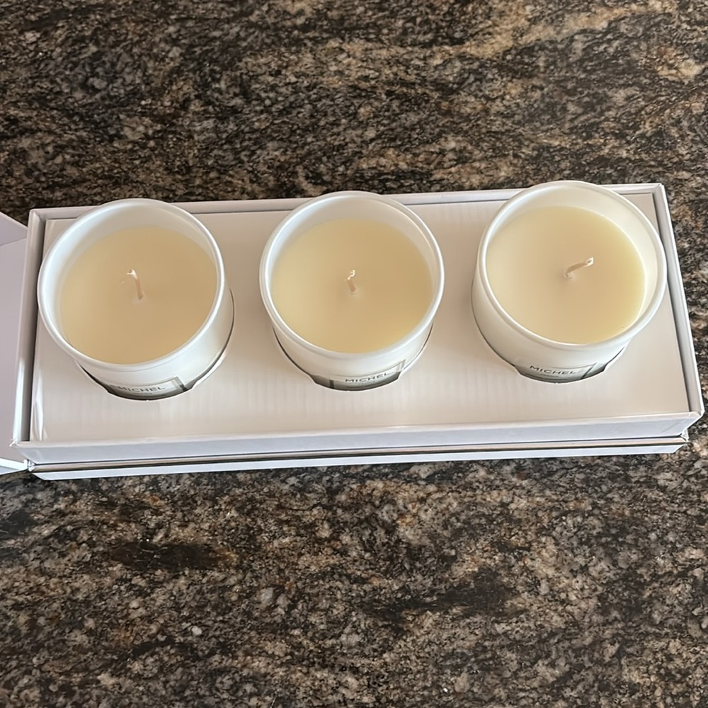 Michel Germain White Scented Candle Set